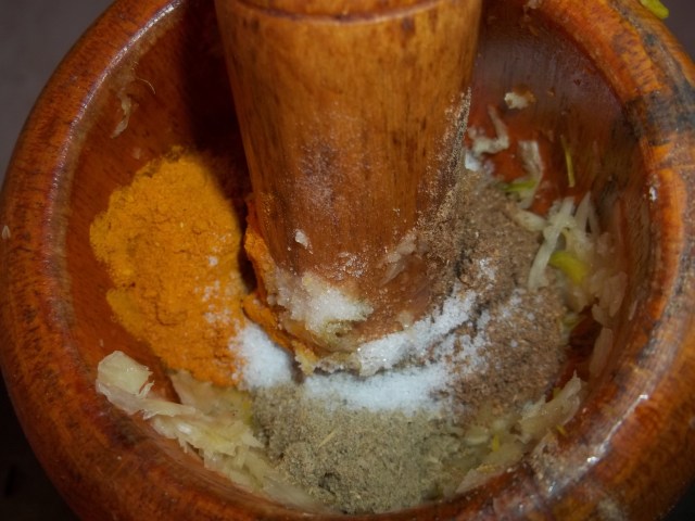 Grinding Spices and Garlic